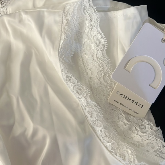 Commense Lace Trim Satin Skirt Set - Picture 8 of 9